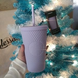 New Matte Purple Studded Tumbler